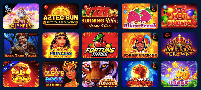 Mostbet Qumar Oyunları və Təchizatçıları
